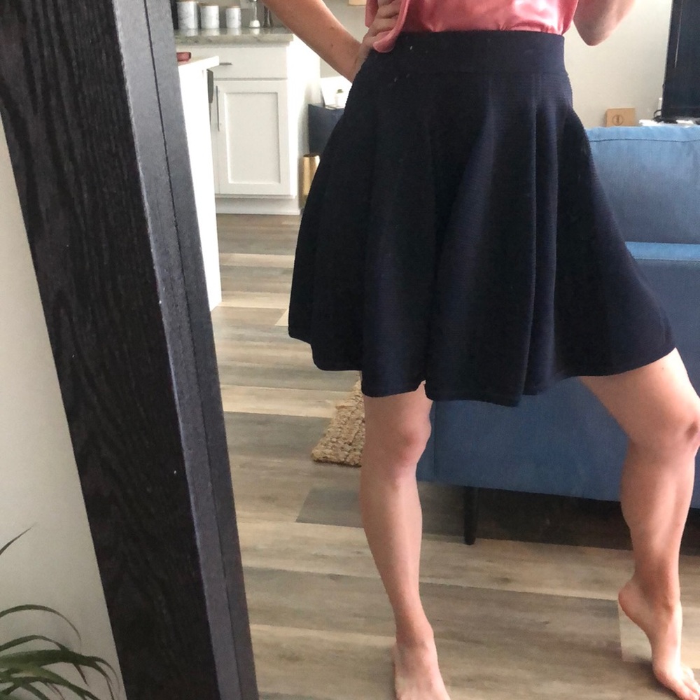 Jonathan Simkhai blue fit and flat skirt